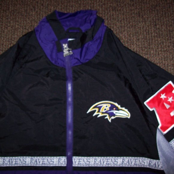 BALTIMORE RAVENS NFL Starter Nylon Safari Jacket 2X - Picture 7 of 16